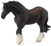 COLLECTA Shire Horse Mare Black - (XL)-2