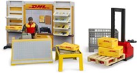 Bruder bworld DHL Shop mit Handhubstapler - 62251-2