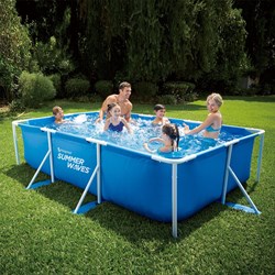 Summer Waves Pool Aufstellpool 300 x 200 x 75 cm Familienbad