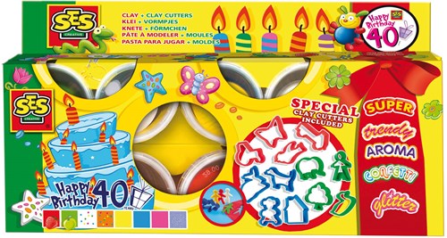 Ses Knete Set - 8 Farben - superweiche auswaschbare Knete für Kinder-2