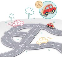 Filz Straßenset Spielzeugauto Bausatz 40-teilig Filz-3