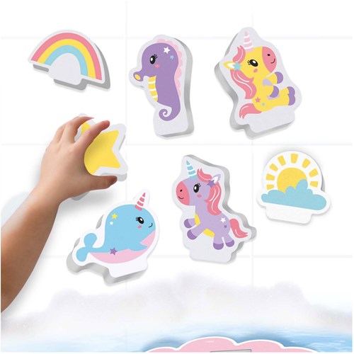 Ses Einhorn Badespielzeug - magische Insel - Schaumstofffiguren - Wasserspaß-3