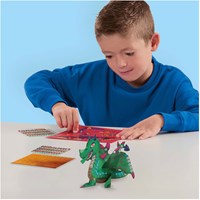 Ses Bastelset Drachen metallic Sticker kreatives Spielzeug Kinder-3