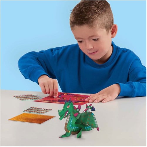 Ses Bastelset Drachen metallic Sticker kreatives Spielzeug Kinder-3