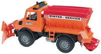 Bruder LKW MB Unimog Winterdienst Spielzeugauto 1:16 für Kinder