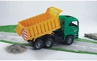 Bruder MAN Kipp-LKW Spielzeug grün 1:16 für Kinder-3