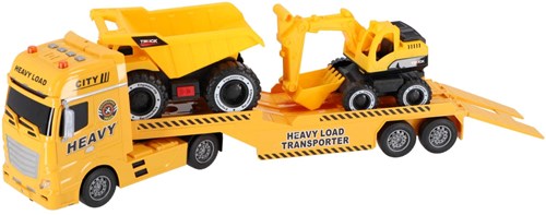 Rapid Wheels Autotransporter Baufahrzeuge Licht und Sound Friktion Spielzeug-2