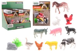 Johntoy Bauernhoftiere Spielset Kunststoff Spielzeug 12 Stück