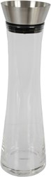 Cuisine Elegance Glaskaraffe Wasser mit Sieb 1 Liter Edelstahl Deckel
