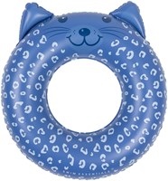 Swim Essentials Schwimmring blau Leopardprint 55 cm - Kinder Schwimmreifen