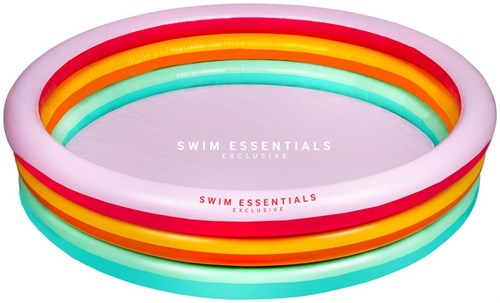 Swim Essentials Kinderpool Regenbogen 150 cm - aufblasbares Schwimmbecken