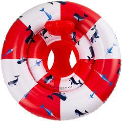 Swim Essentials Babyschwimmstuhl Rettungsring/Wal-Print - 0-1 Jahre