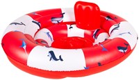 Swim Essentials Babyschwimmstuhl Rettungsring/Wal-Print - 0-1 Jahre-2