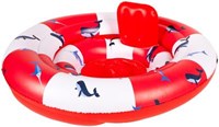 Swim Essentials Babyschwimmstuhl Rettungsring/Wal-Print - 0-1 Jahre-3