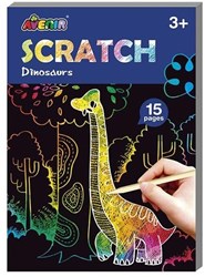 AVENIR Scratch Art Book Mini A6 – Dinosaurier