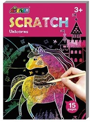 AVENIR Scratch Art Book Mini A6 – Einhörner