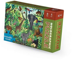 Crocodile Creek Holographisches Puzzle Dschungel - 50 Teile - Spielzeug