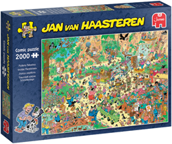 Jumbo Puzzle Jan van Haasteren Schmetterlingsgarten 2000 Teile Familie