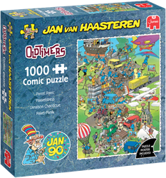 Jumbo Puzzle Oldtimer Pakketstress 1000 Teile Cartoon Legespiel