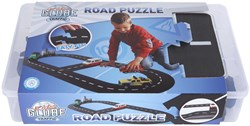 Vedes Spielzeug Autobahn Puzzle 18-teilig in Box - Rennstrecke Schaumstoff