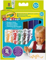 Crayola Filzstifte Mini Kids 8 Stück sicher und abwaschbar für Kinder