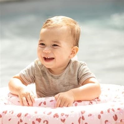 Swim Essentials Baby Schwimmsitz Leopard Rosa 0-1 Jahr 69 cm-3