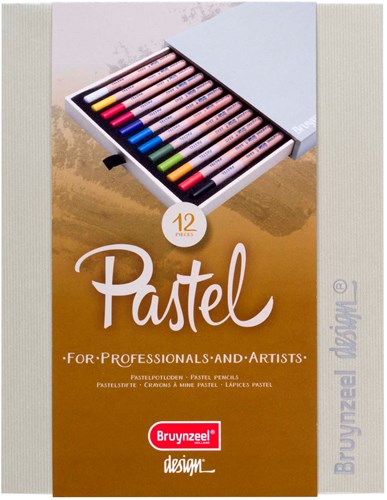 Bruynzeel Pastellstifte Set - 12 Farben für kreatives Zeichnen