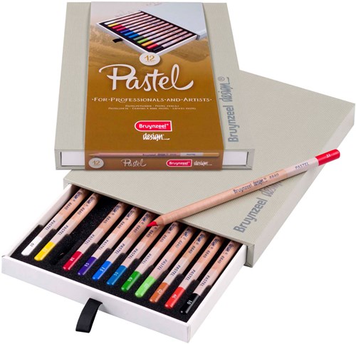 Bruynzeel Pastellstifte Set - 12 Farben für kreatives Zeichnen-2