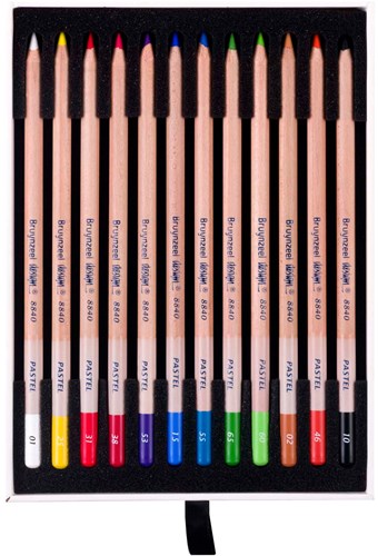 Bruynzeel Pastellstifte Set - 12 Farben für kreatives Zeichnen-3