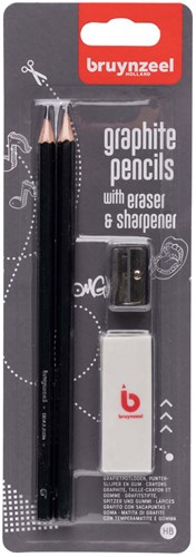 Bruynzeel Bruynzeel 2 HB Graphit-Bleistiftspitzer-Radiergummi-3