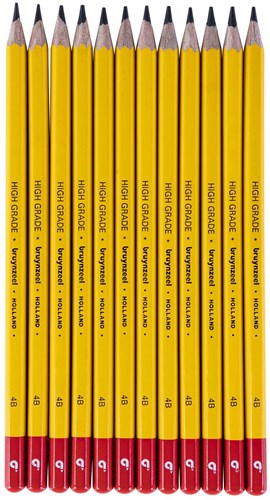 Bruynzeel Graphitbleistift Burotek 4B - Künstler Zeichenbleistift-2