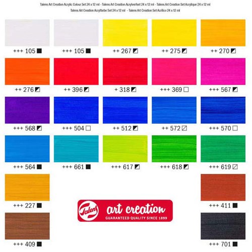 Acrylfarben Set Malen Talens Art Creation 24x12ml kreativ-3