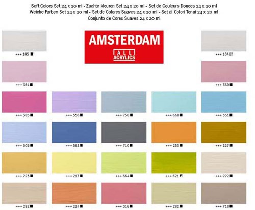 Bruynzeel Acrylfarben Pastell Set 24 Tuben 20ml für Erwachsene Künstler-3