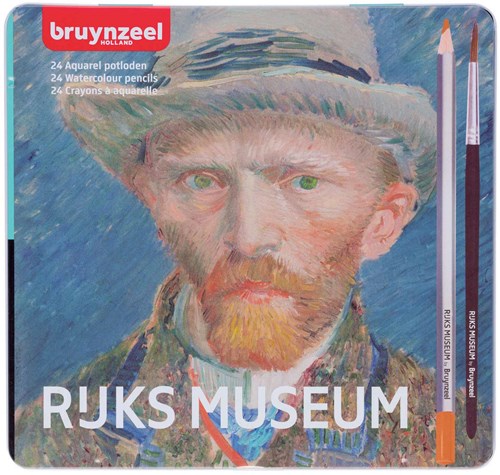 Bruynzeel Aquarellstifte Set Rijksmuseum 24 Farben Van Gogh Dose