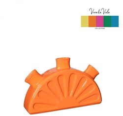 Limon vaas 18,5x5h11,5cm orange