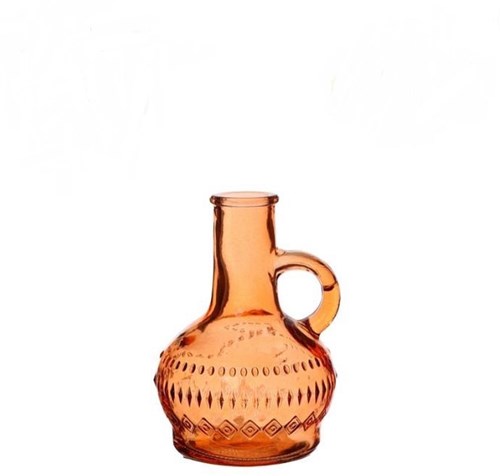 Flesvaas Lille oranje Ø7xH10cm