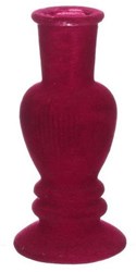 Kandelaar/Vaas Venice velvet kers Ø6cm
