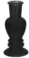 Kandelaar Vase Samt Schwarz Dekoration Rund Kunststoff 6cm