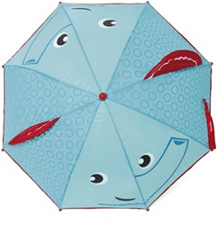 Fisher-Price Kinderregenschirm Elefant - blau rot - 70 cm - Regenschirm