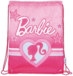 Barbie Turnbeutel Sporttasche rosa Polyester für Kinder 33x44 cm