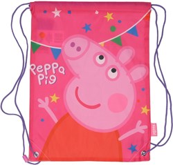 Peppa Pig Sportbeutel - bunte Kindertasche aus Polyester