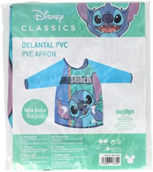 Kliederschort Stitch PVC Schürze mit Ärmeln und Tasche für Kinder