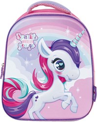 3D Rucksack Einhorn Kinderrucksack mit Unicorn Design Polyester