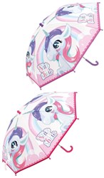 Lobbes Regenschirm Einhorn transparent für Kinder - Regenaccessoire