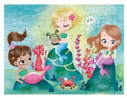 Mudpuppy Puzzle - Meerjungfrauen Kinderpuzzle 36 Teile mit Aufbewahrungsbeutel