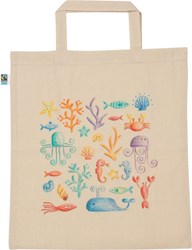 Goki Baumwolltasche Fairtrade zum Bemalen - Kindertasche