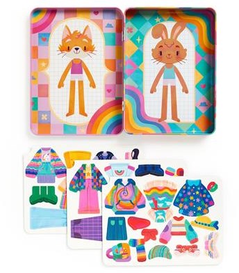 Mudpuppy Magnetisches Spielzeug Rainbow Fashion Dress-up Set für Kinder-3