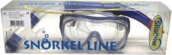 Shallow Schnorchelset Tauchmaske blau Silikon für Erwachsene