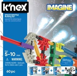 KNEX 35462 - Imagine BAU- und Konstruktionsspielzeug Set Space Shuttle, Baukasten Raumtransporter, Konstruktionsset Raumgleiter, Bauset mit ueber 60 Teile, Spielset Fuer Kinder von 5 - 10 Jahre