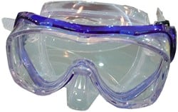 Shallow Tauchmaske ATHOS Silikon Blau für Erwachsene - Tauchbrille